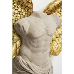 Déco murale buste homme ailes Doré - Matière plastique - 124 x 71 x 18 cm