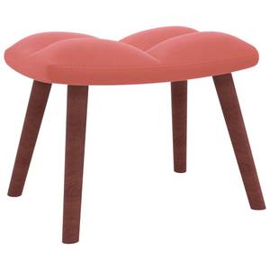 chaise à bascule avec tabouret 3011660-2 Rose foncé