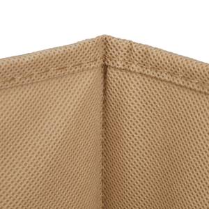 5x paniers de rangement en bambou haut Beige - Marron clair