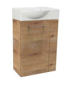 Gäste-WC Set SBC Milano Braun (2-teilig) Braun - Holzwerkstoff - 1 x 2 x 2 cm