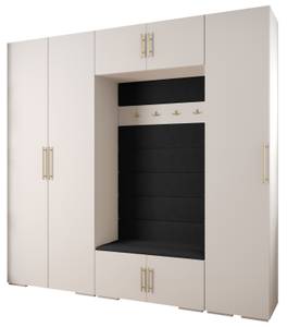 Garderobe Inova 3 Z8 Schwarz - Gold - Weiß - Gold