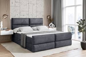 Boxspringbett BOXI3-Z Steingrau - Breite: 180 cm - H3