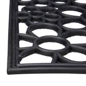 Paillasson 75x45 cm tapis de sol Noir - Matière plastique - 75 x 1 x 45 cm