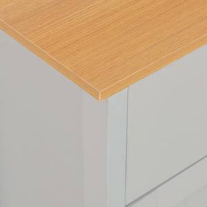 Sideboard 298620 Grau - Holzwerkstoff - Kunststoff - 112 x 81 x 35 cm