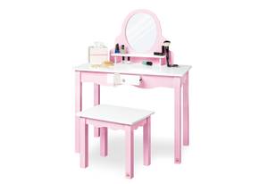 Kinderschminktisch Jasmin Pink - Holzwerkstoff - 70 x 97 x 40 cm