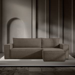 NAPI II Universal - Ecksofa Dunkelbraun - Breite: 262 cm