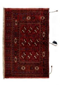 Tapis Afghan XV Rouge - Textile - 105 x 1 x 161 cm