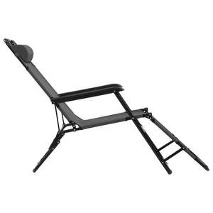 Chaise longue Gris - Métal - 61 x 87 x 175 cm
