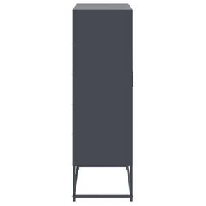 Highboard DE7838 Grau - Metall - 39 x 124 x 69 cm