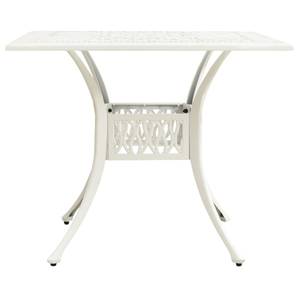 Gartentisch Weiß - Metall - 90 x 73 x 90 cm