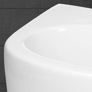 Vasque forme ovale 335x255x130 mm blanc Blanc - Céramique - 26 x 13 x 34 cm
