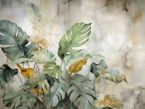 Papier Peint Feuilles Tropicales Nature 450 x 300 x 300 cm