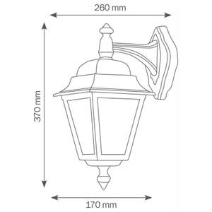 Wandleuchte A-244418 Schwarz