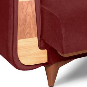 GUSTAVO Sofa 3-Sitzer Bordeaux