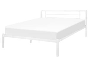 Lit double CUSSET Blanc - Largeur : 162 cm