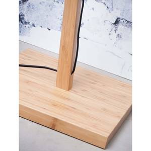 Bogenlampe IGUAZU Braun - Holz - 20 x 20 cm - Durchmesser: 40 cm - Durchmesser Lampenschirm: 30 cm