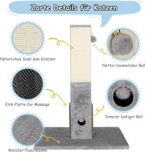 Kratzpfosten PS7457HS Grau - Holzwerkstoff - 40 x 79 x 60 cm