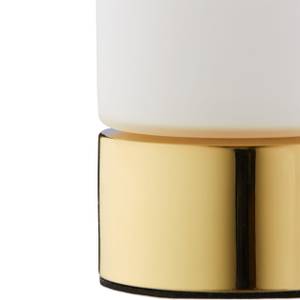 Nachttischlampe Touch Gold - Weiß - Glas - Metall - Kunststoff - 8 x 20 x 8 cm