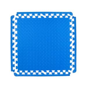 24 x Bodenmatte für Fitnessgeräte Blau - Kunststoff - 61 x 1 x 61 cm