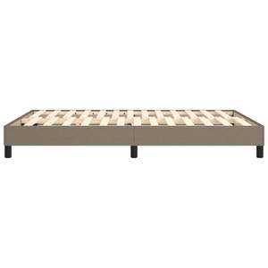 Cadre de lit 3016024-4 Noir - Taupe - Largeur : 140 cm