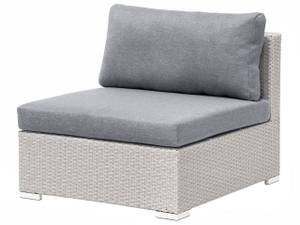 Lounge Set SANO 5-tlg Grau - Hellgrau - Ecke davorstehend links