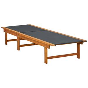 Sonnenliege 41746 Braun - Massivholz - Holzart/Dekor - 66 x 34 x 200 cm