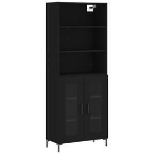 Highboard DE4939 Schwarz - Holzwerkstoff - 34 x 180 x 70 cm