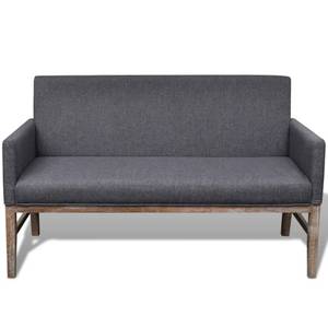 Banc de canapé Gris - Textile - 140 x 85 x 65 cm