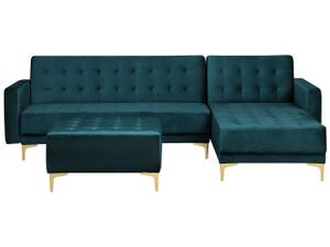 Modulsofa ABERDEEN 2-tlg Gold - Grün - Petrol - Breite: 267 cm