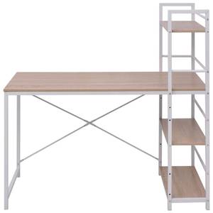 Schreibtisch Braun - Kunststoff - Massivholz - 120 x 120 x 120 cm