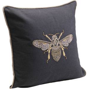 Coussin abeille Noir - Textile - 40 x 40 x 6 cm