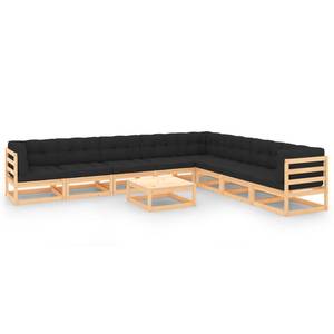 Garten-Lounge-Set (9-teilig) 3009840-2 Anthrazit - Holz