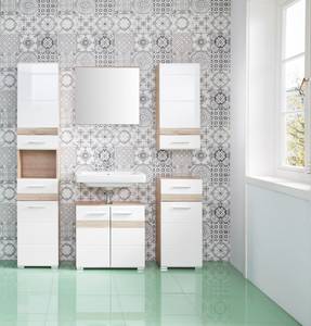 Meubles de salle de bains Set SetOne Imitation chêne de San Remo / Blanc