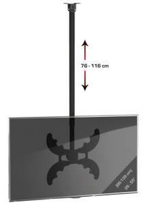 TV Deckenhalterung B-DX Schwarz - Metall - 40 x 62 x 15 cm