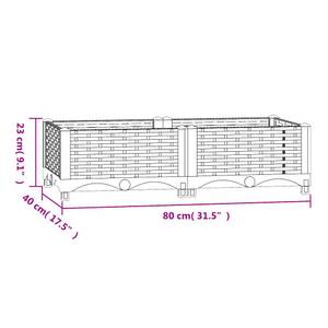 Hochbeet 3006706-1 Grau - 40 x 23 x 80 cm