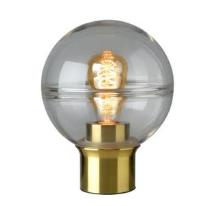 Dekorative Tischleuchte TOKIO Verre transparent / Fer - 1 ampoule - Doré - Translucide - Diamètre : 20 cm