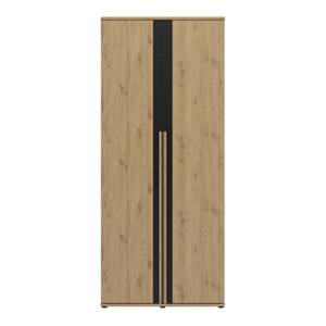 Dressing 2 portes L100 Marron - Bois manufacturé - 100 x 235 x 61 cm