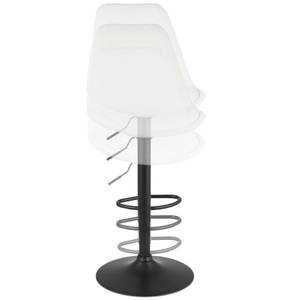 Tabouret De Bar ROSITA Blanc - Métal - 48 x 103 x 55 cm