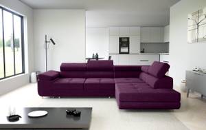 Ecksofa Eckcouch Almada L Form Couch Bordeaux - Ecke davorstehend rechts