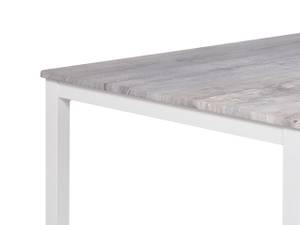 Ensemble pour salle à manger BISMARCK Gris - Blanc - Bois manufacturé - 110 x 75 x 70 cm