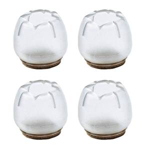 WENKO Stuhlkappen 3,5 cm,1 Pack Kunststoff - 4 x 4 x 4 cm