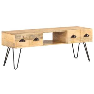 Meuble tv 321790 Marron - Métal - Bois massif - Bois/Imitation - 120 x 45 x 35 cm