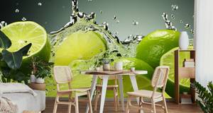 Papier Peint Citrons Verts Agrumes Fruit 270 x 180 x 180 cm