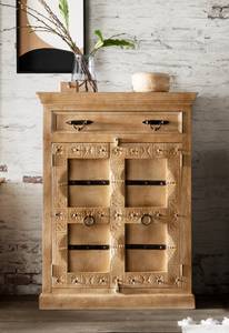 DAIPUR Highboard Gustaf Braun - Massivholz - Holzart/Dekor - 90 x 120 x 45 cm