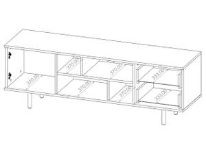 TV-Schrank ANKARA Schwarz