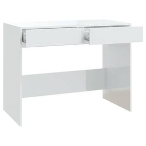 Schreibtisch Weiß - Holzwerkstoff - Massivholz - 101 x 77 x 101 cm