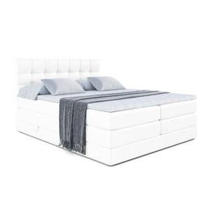 Boxspringbett BERO KING Hochglanz Weiß - Breite: 200 cm