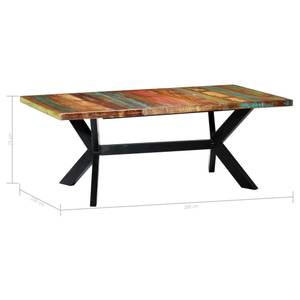 Table de salle à manger 298661-1 Multicolore - 100 x 200 cm