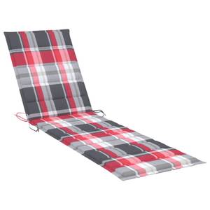 Chaise longue 3007889-1 Noir - Rouge