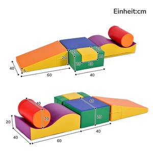 Spielbausteine 6tgl. Mini Ⅱ Kunstleder - 60 x 40 x 160 cm